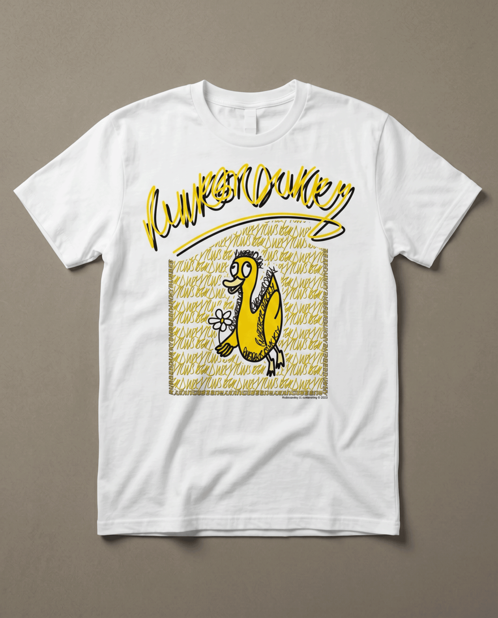 doodledukky #1 tee - white