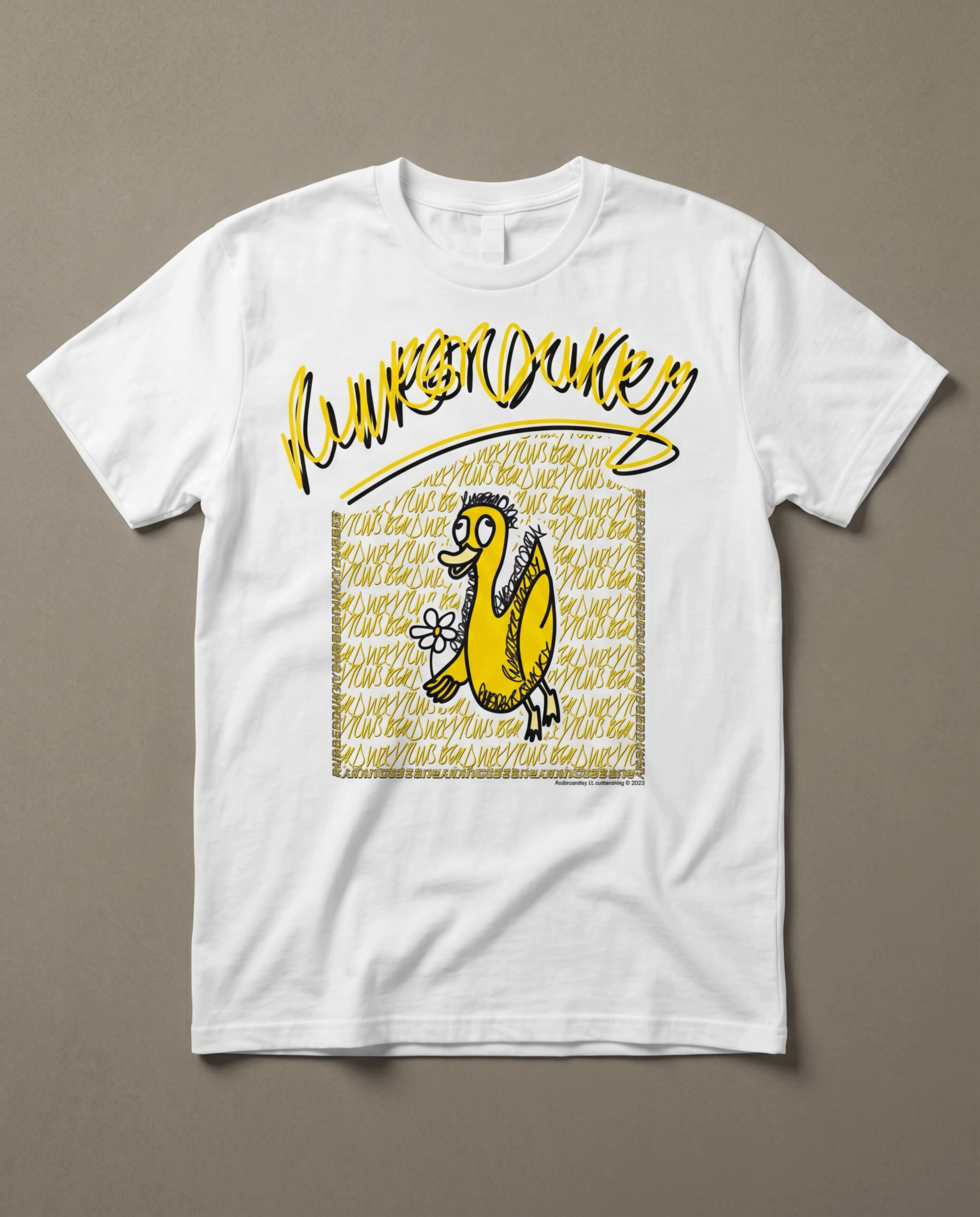 doodledukky #1 tee - white