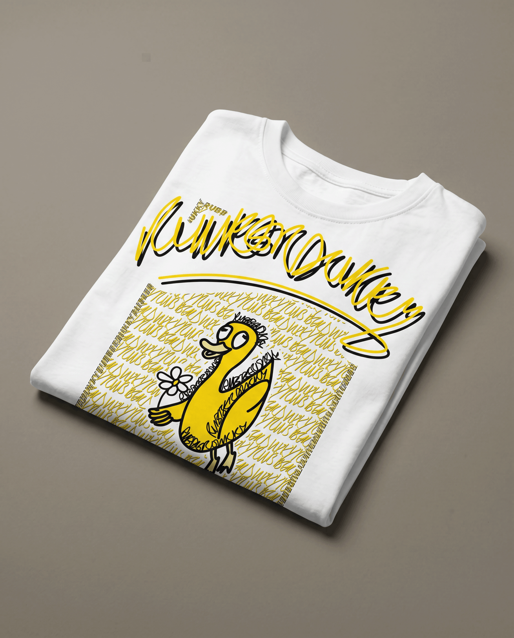doodledukky #1 tee - white