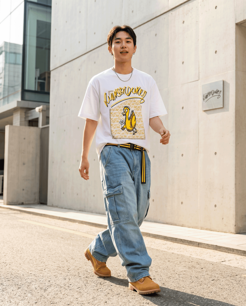 doodledukky #1 tee - white