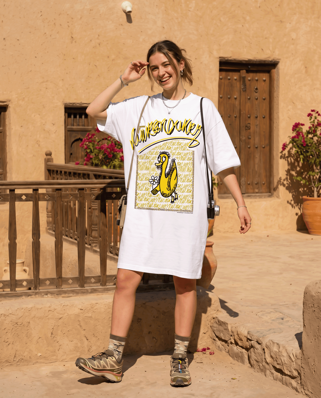 doodledukky #1 tee - white