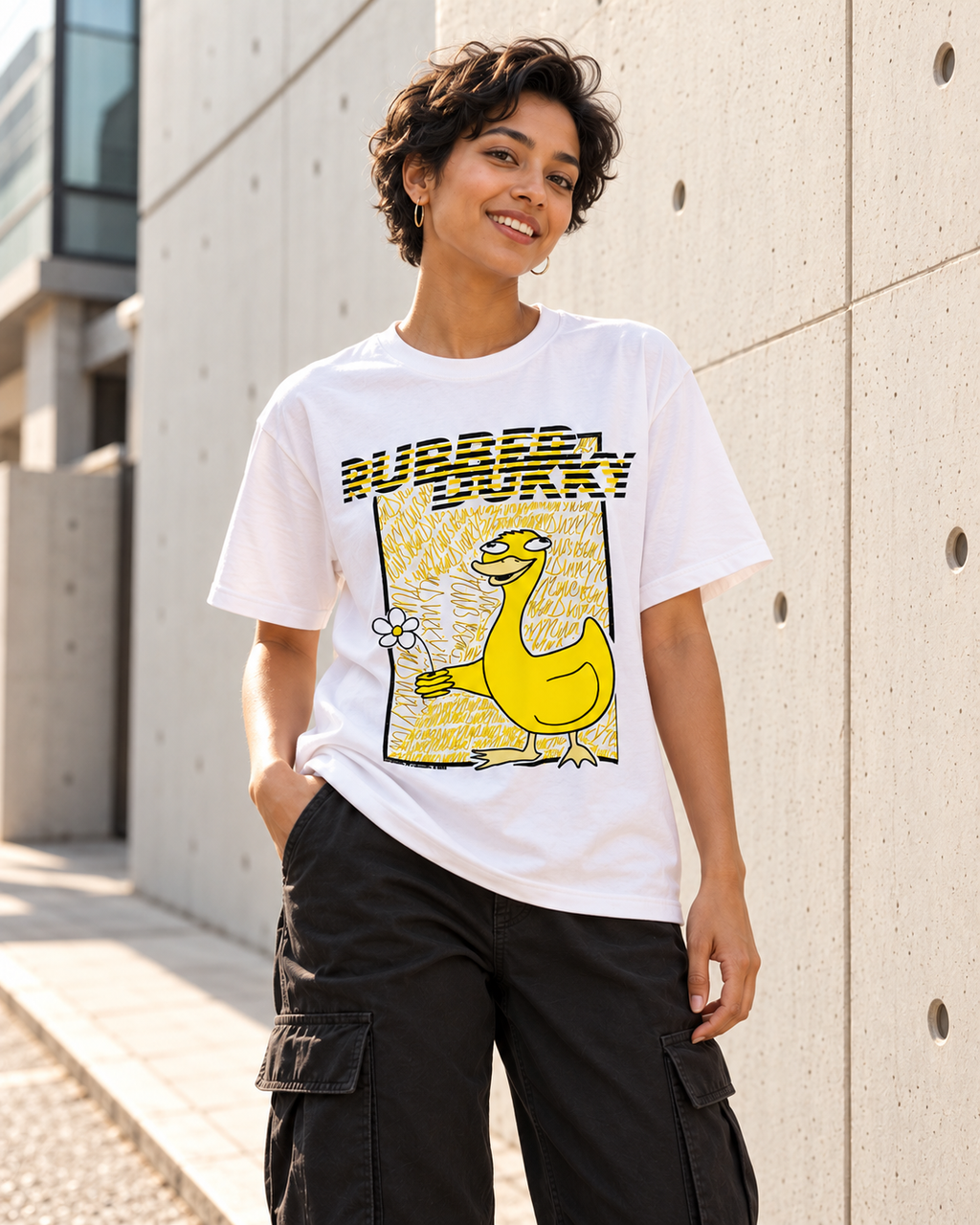 doodledukky #2 tee - white