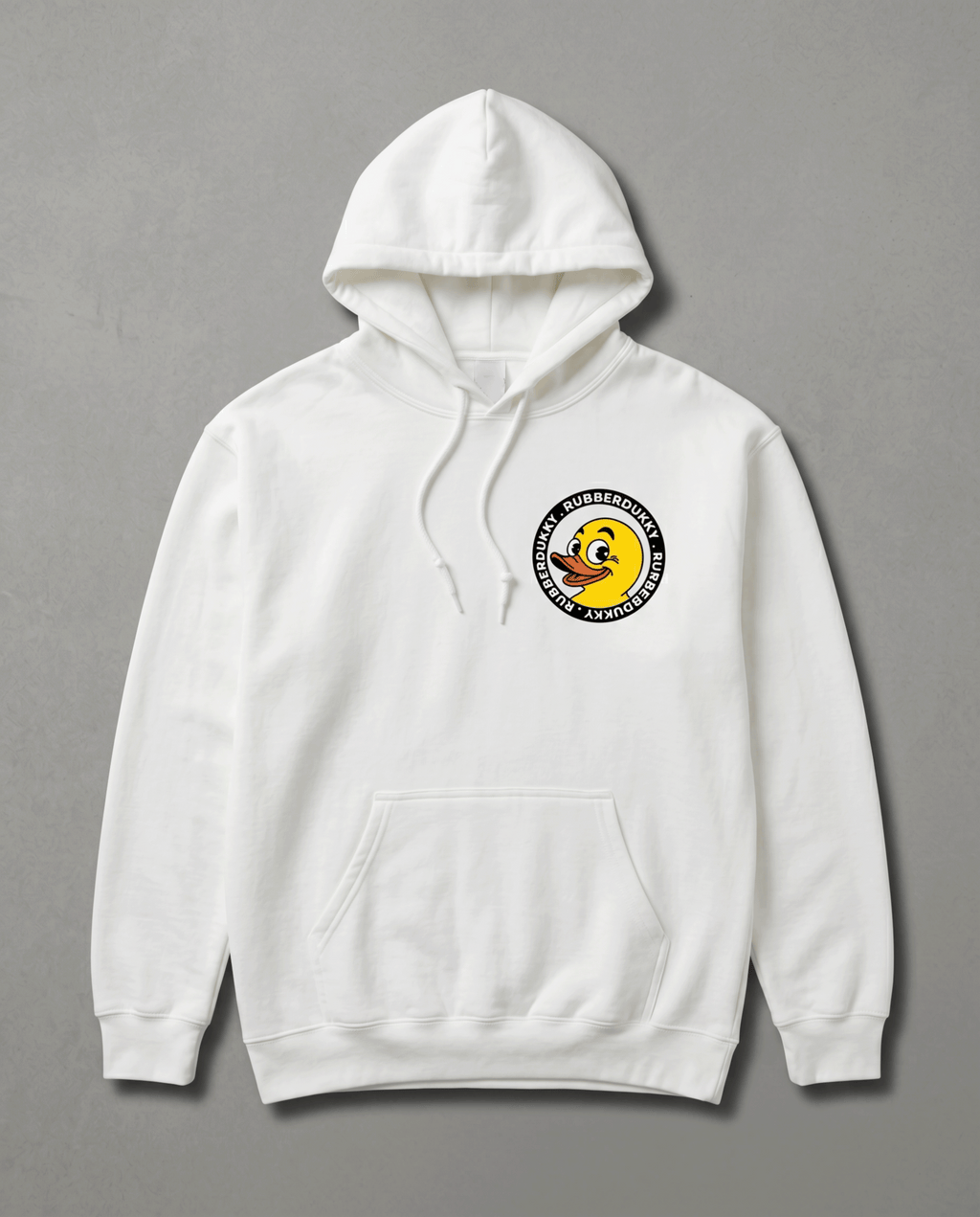 doodledukky #1 hoodie - white