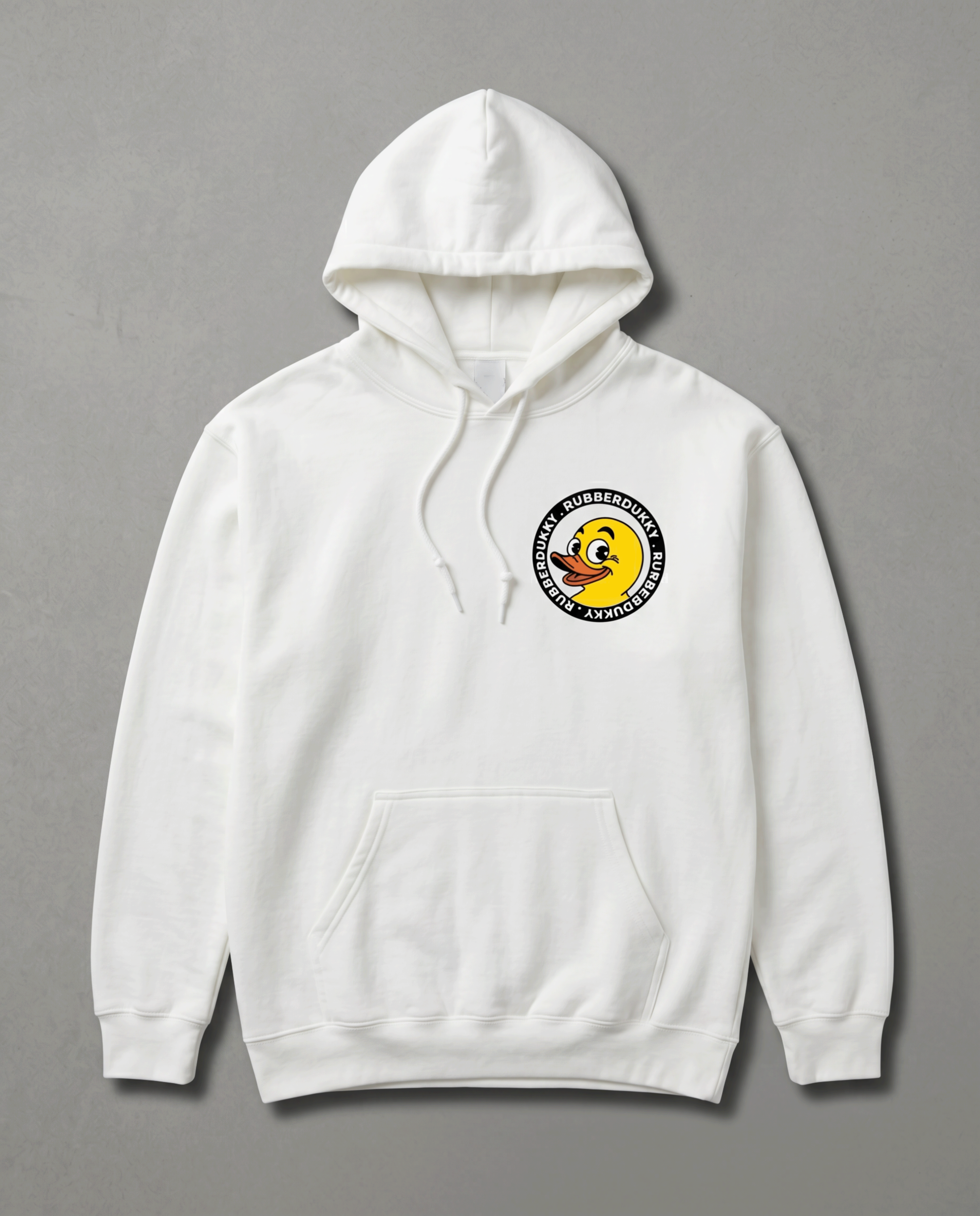 doodledukky #1 hoodie - white