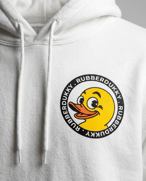 doodledukky #1 hoodie - white